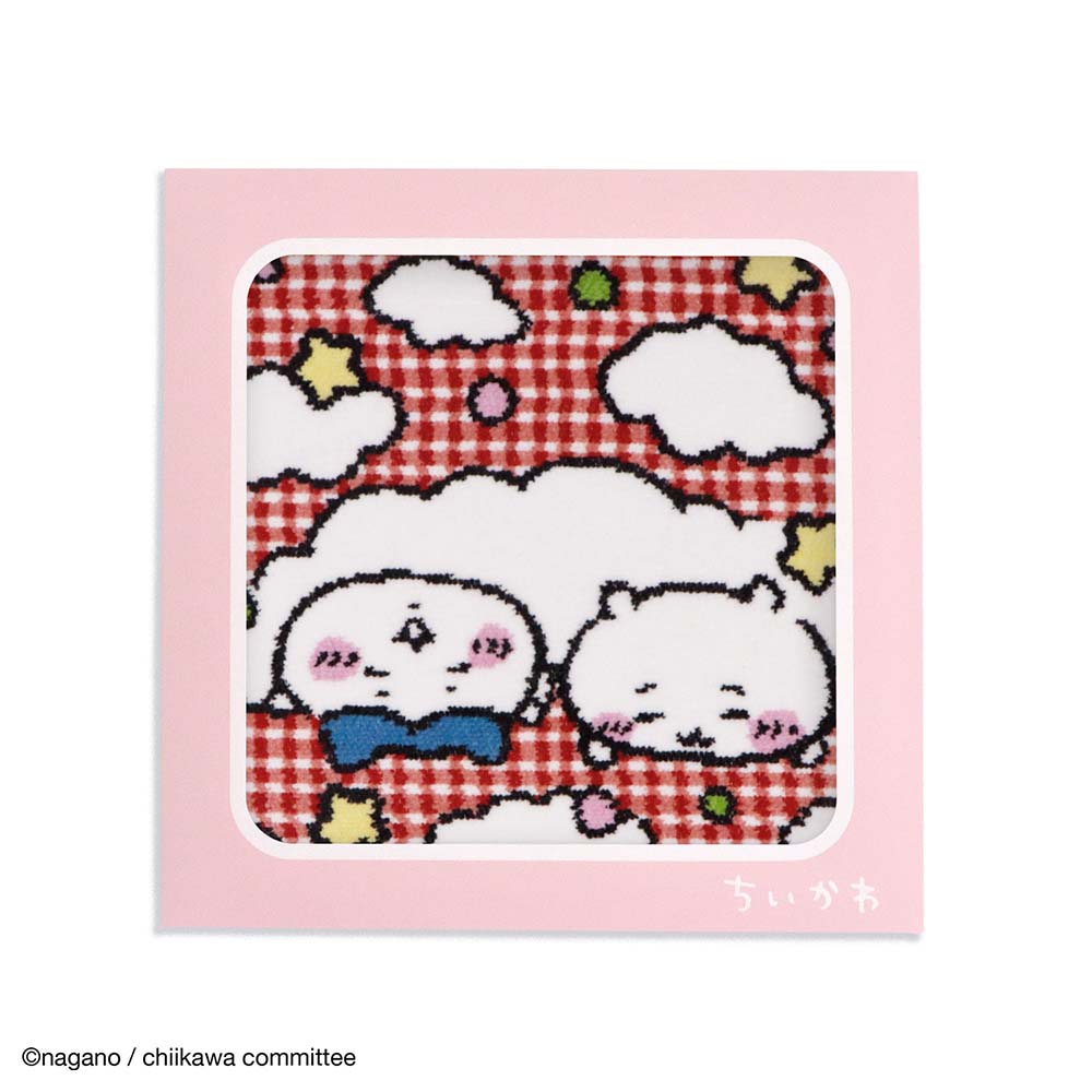 吉伊卡哇 雪尼尔绒毛巾手帕(滚滚 红色)