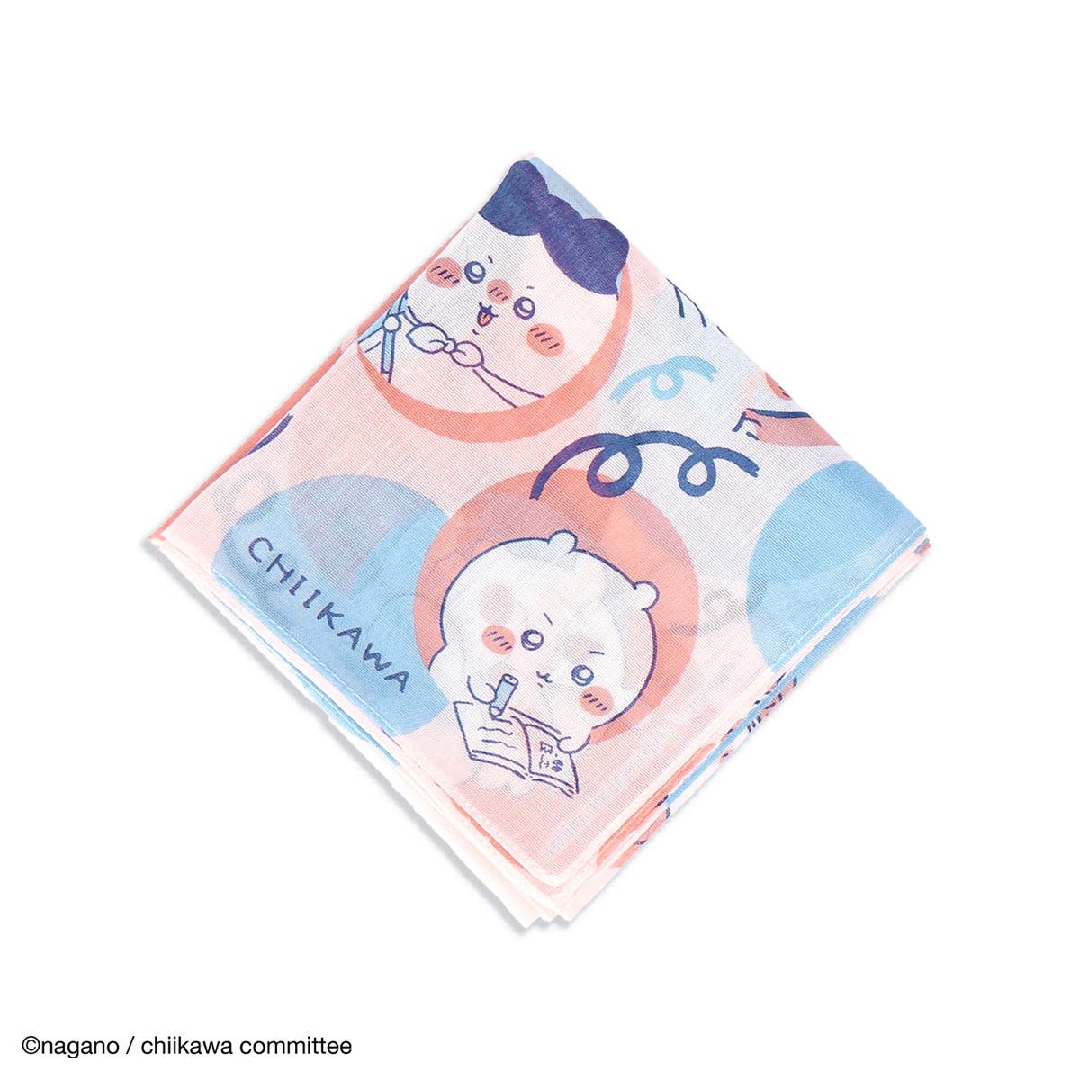 ちいかわ ハンカチ(ドット ピンク)