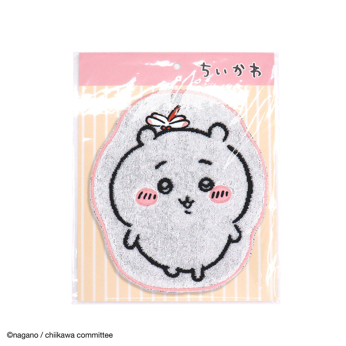 ちいかわ ダイカットタオルハンカチ(ピンク)