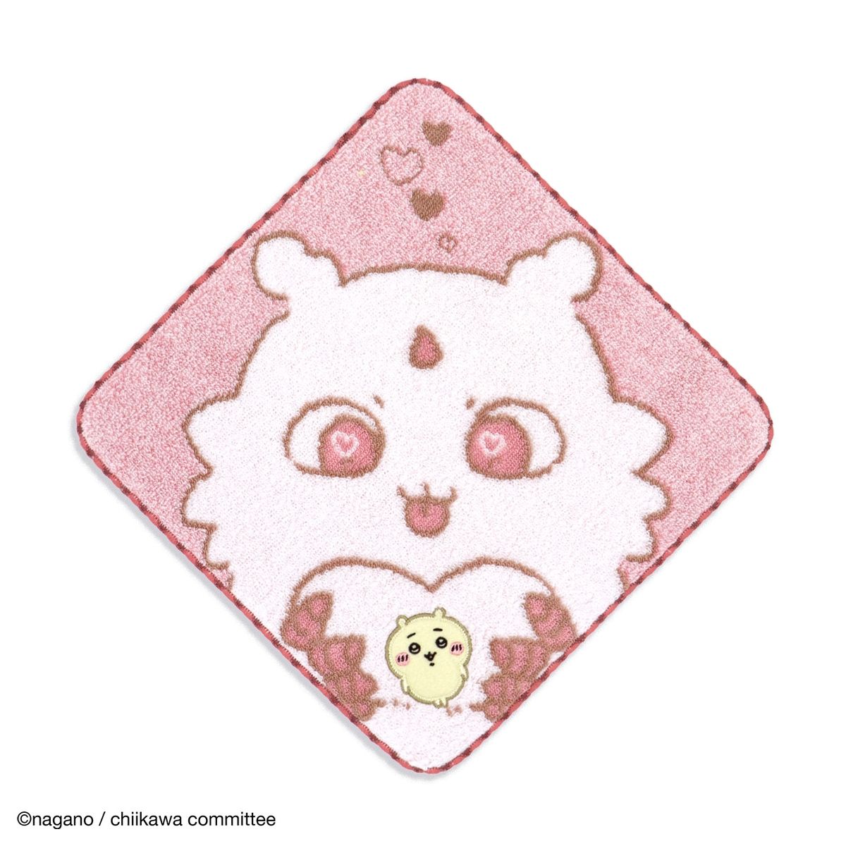 Chiikawa Towel Handkerchief (Frozen Pink)