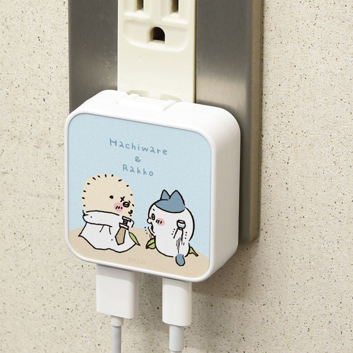 치이카와 USB/USB Type-C AC 어댑터 (하치와레 & 랏코)