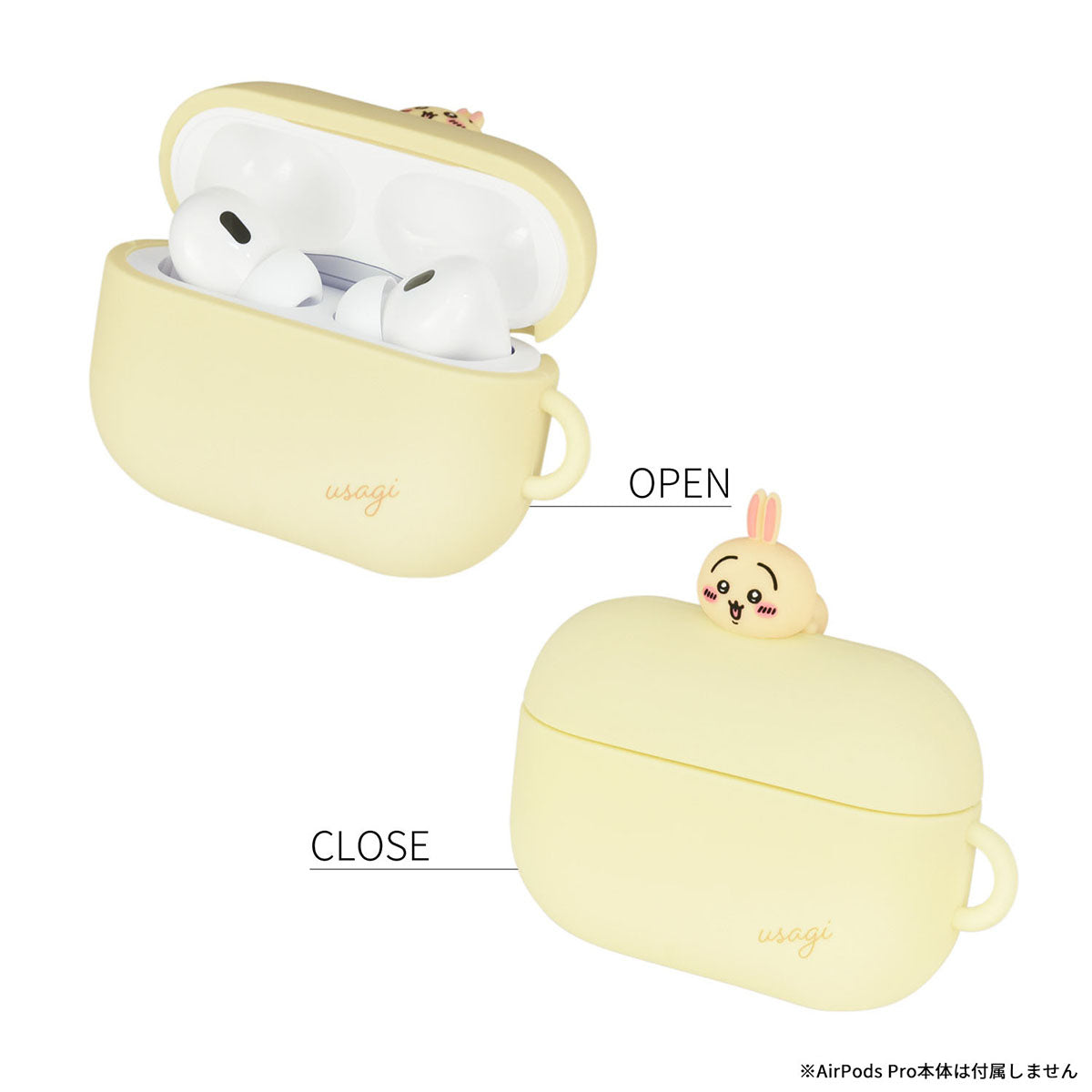 吉伊卡哇 AirPods Pro(第二代)/AirPods Pro兼容 硅胶保护壳(乌萨奇黄色)