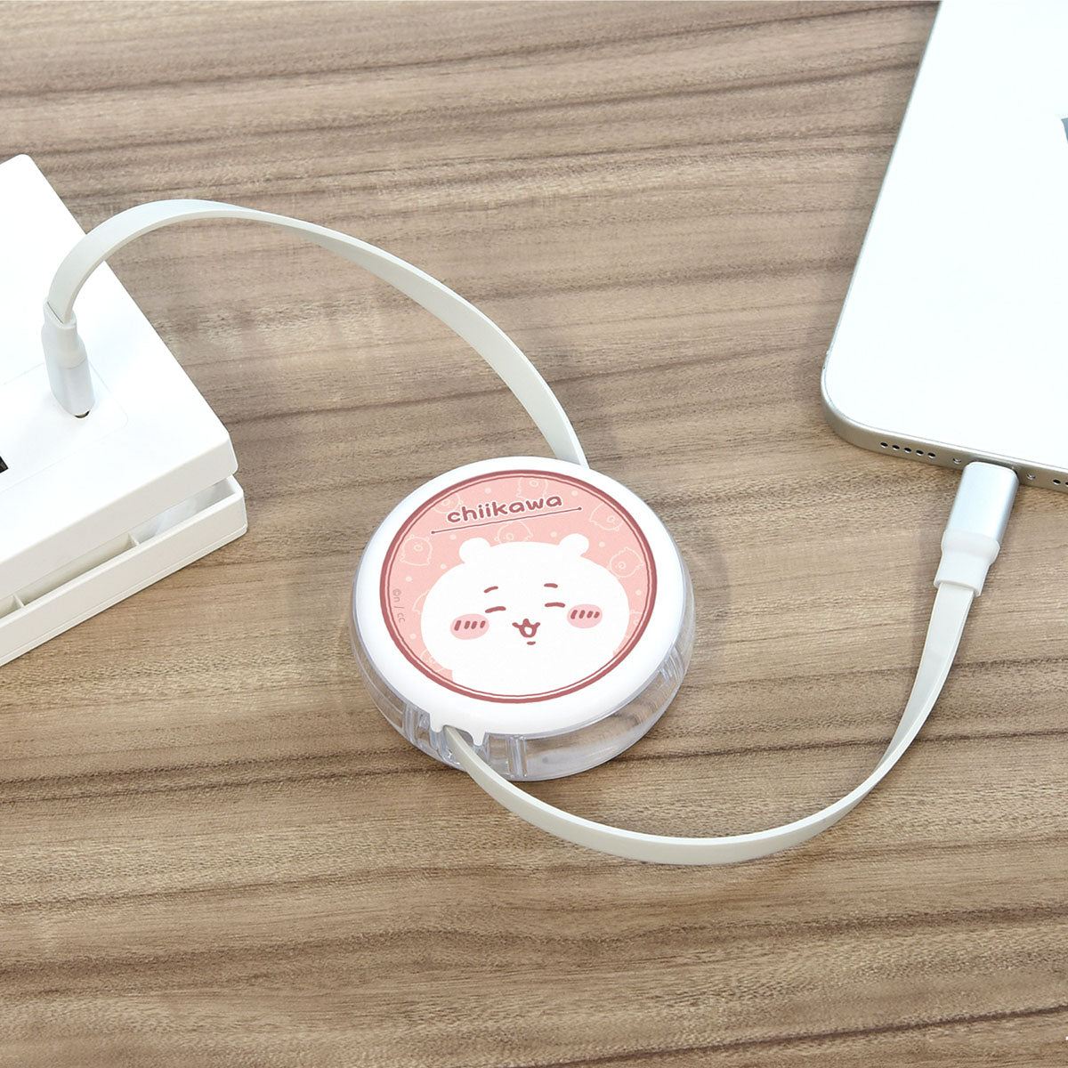 ちいかわ PD60W対応 USB2.0リール式Type-Cケーブル(ちいかわ)