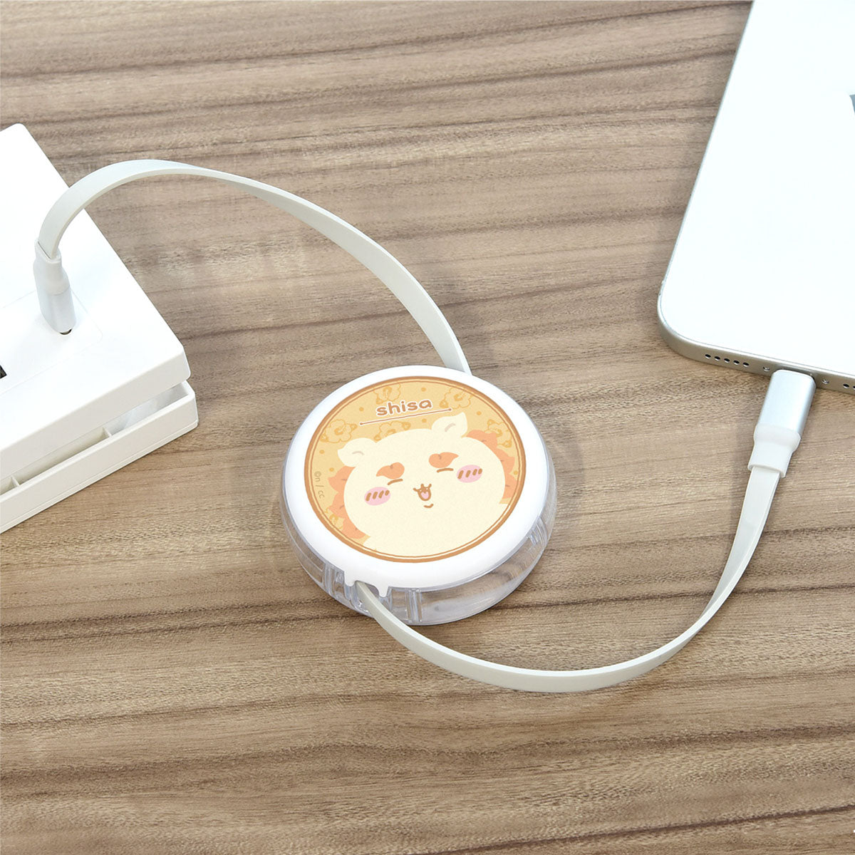 ちいかわ PD60W対応 USB2.0リール式Type-Cケーブル(シーサー)