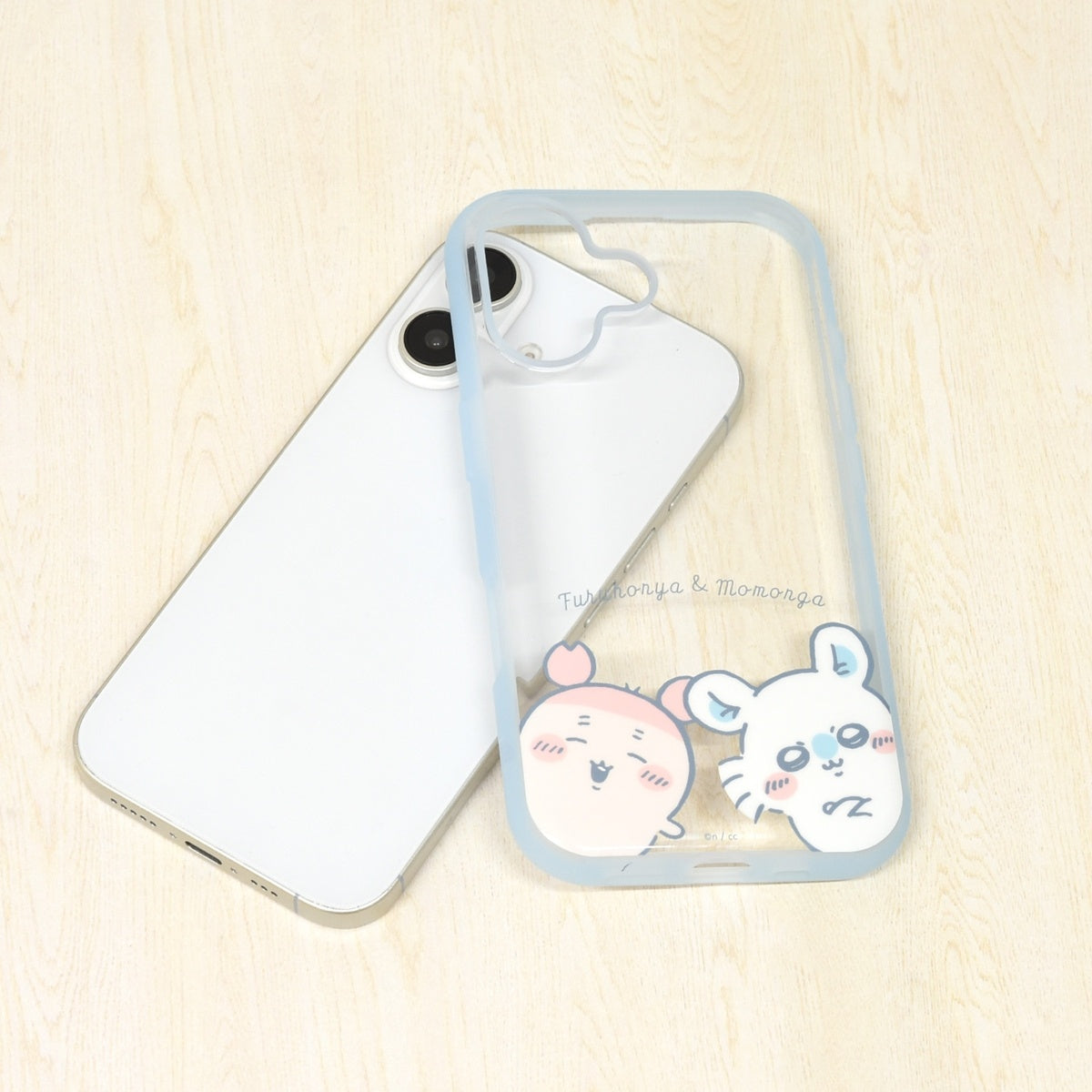ちいかわ IIIIfit Clear iPhoneケース(モモンガ&古本屋)