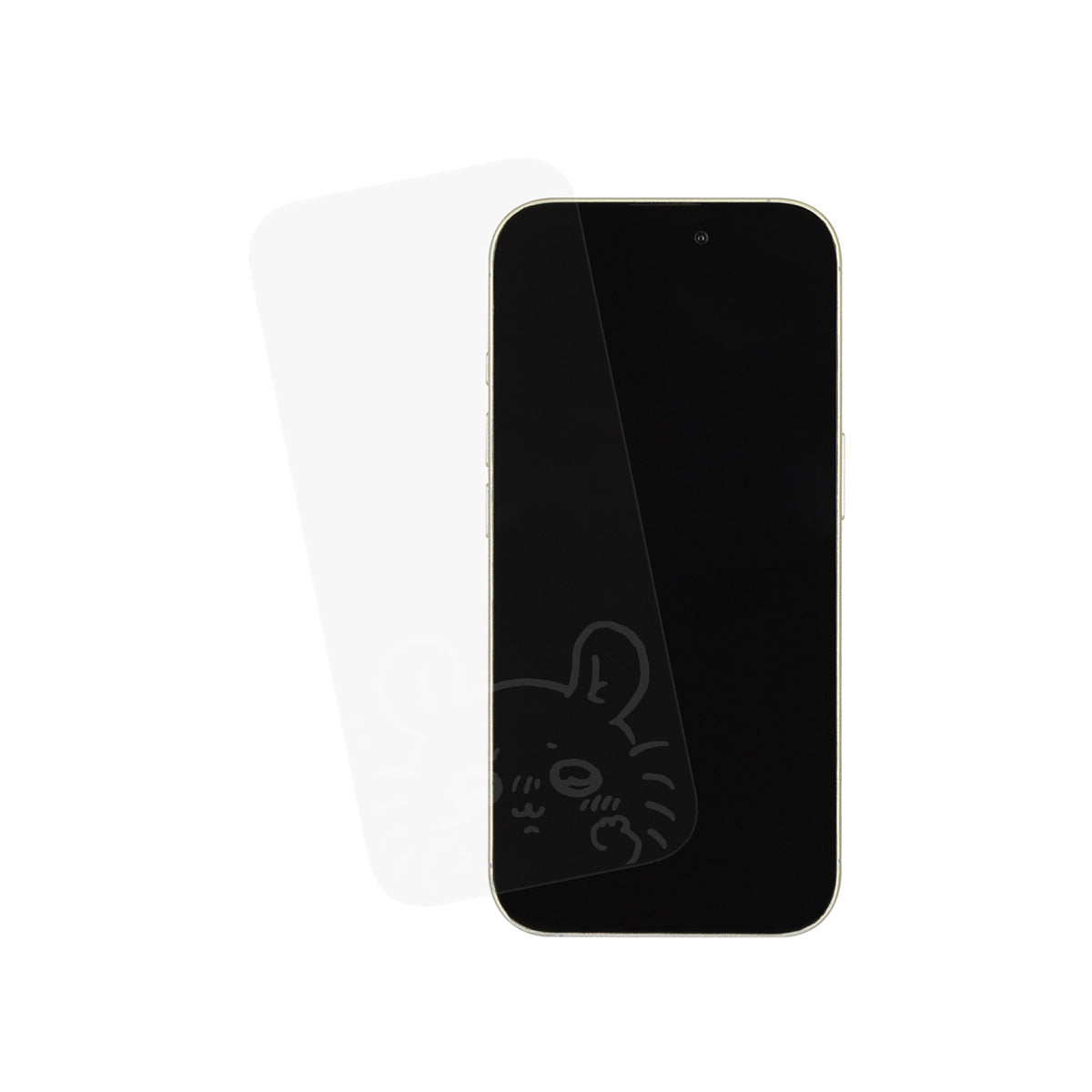 Chiikawa Glass Screen Protector for iPhone 16Pro (Momonga)