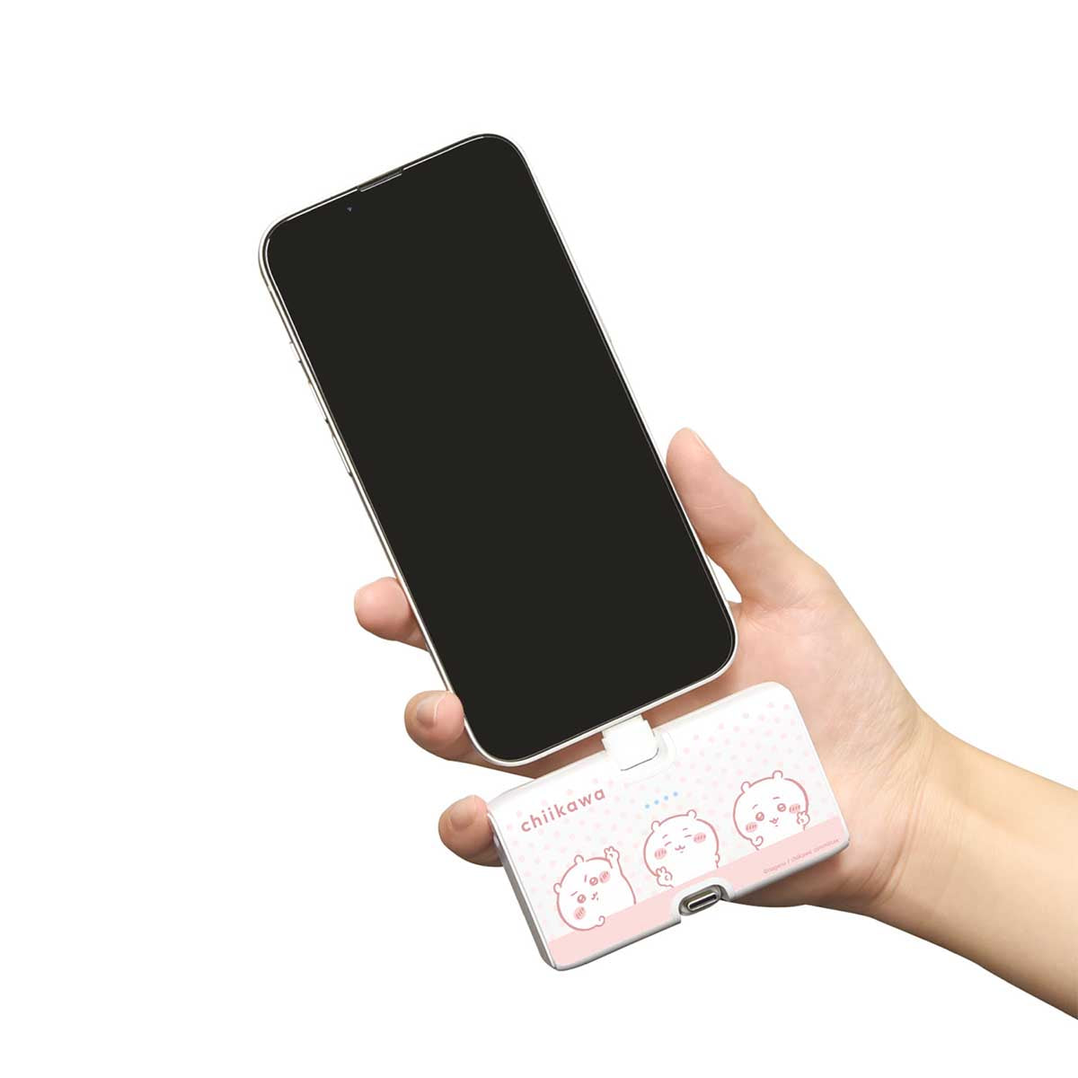 ちいかわ Lightning/Type-Cコネクタ付き リチウムイオン充電器(ちいかわ)