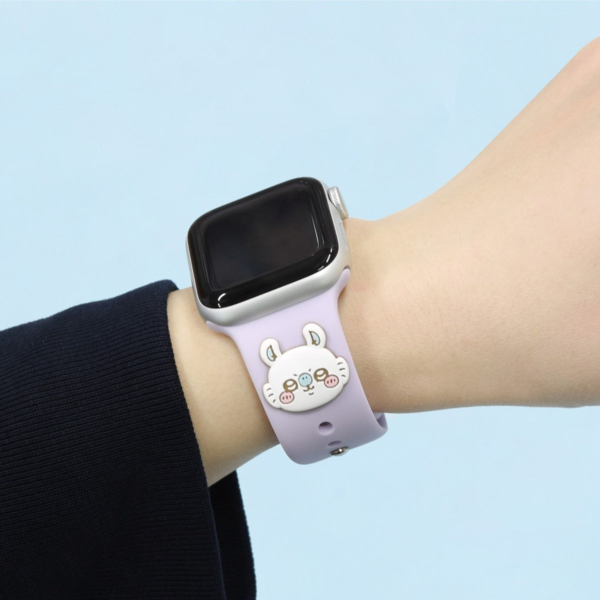 吉伊卡哇 Apple Watch 矽膠錶帶(42/41/40/38mm / 小桃鼠)