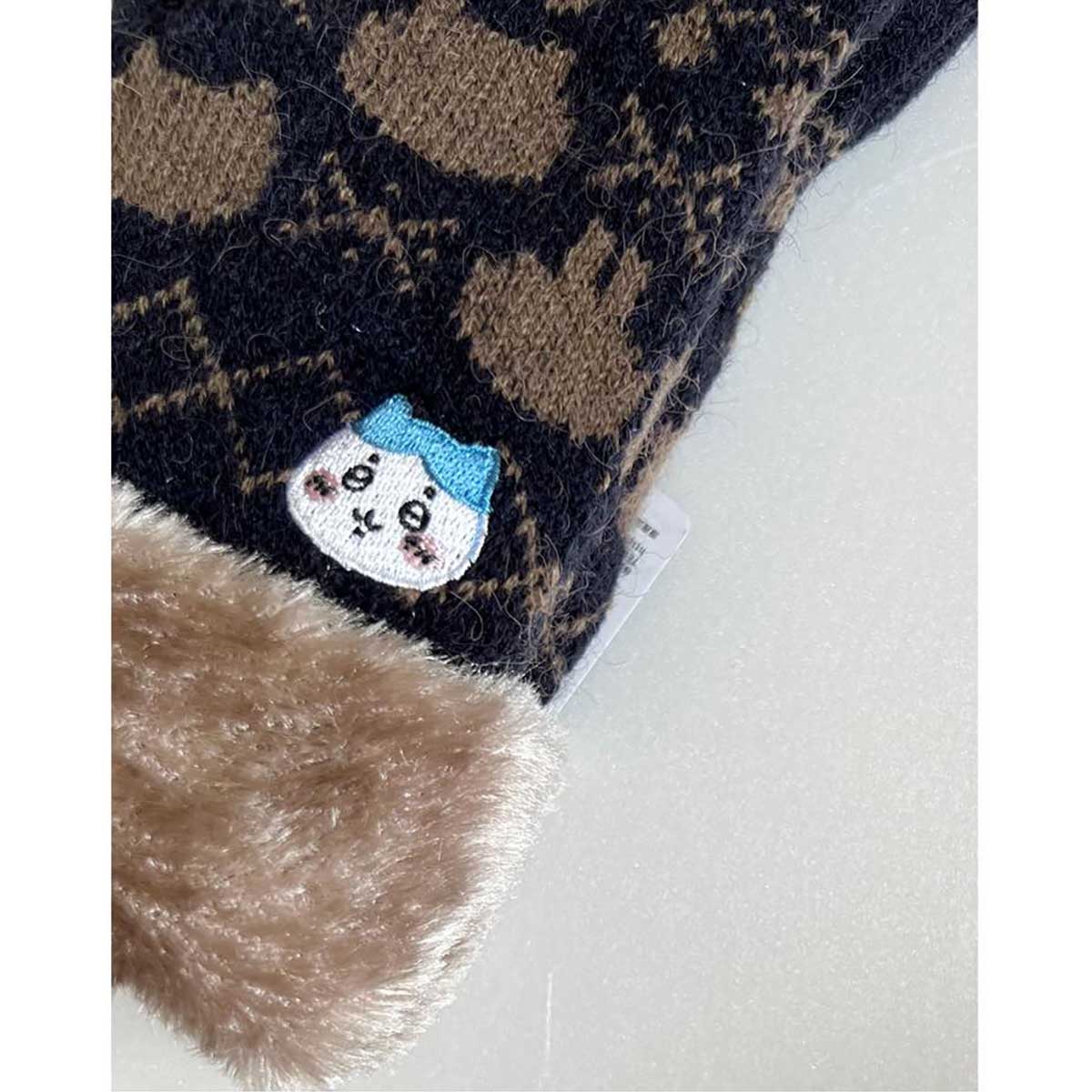 치이카와 스마트폰 대응 장갑 (하치와레 네이비)