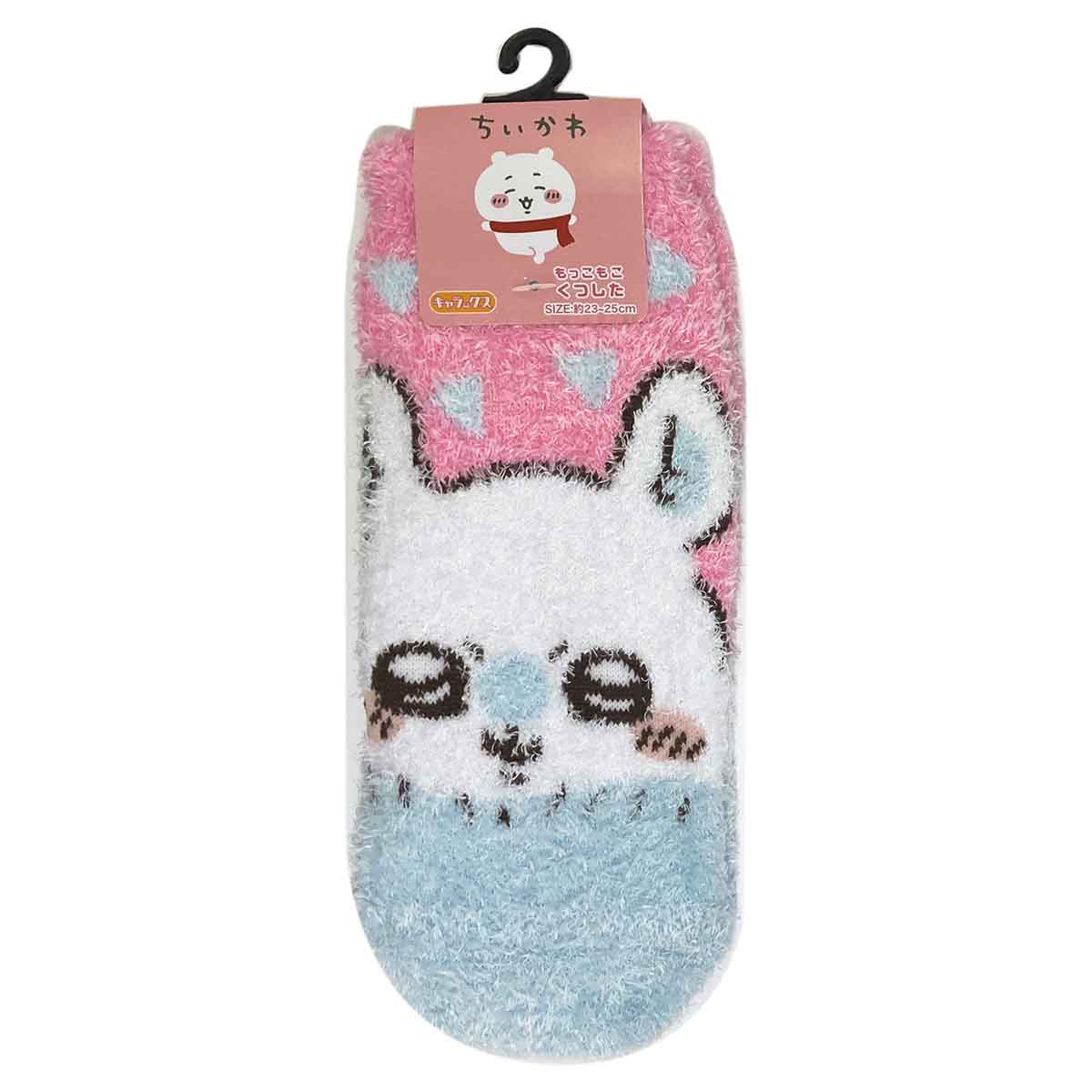 Chiikawa Fluffy Socks (Momonga Triangle)