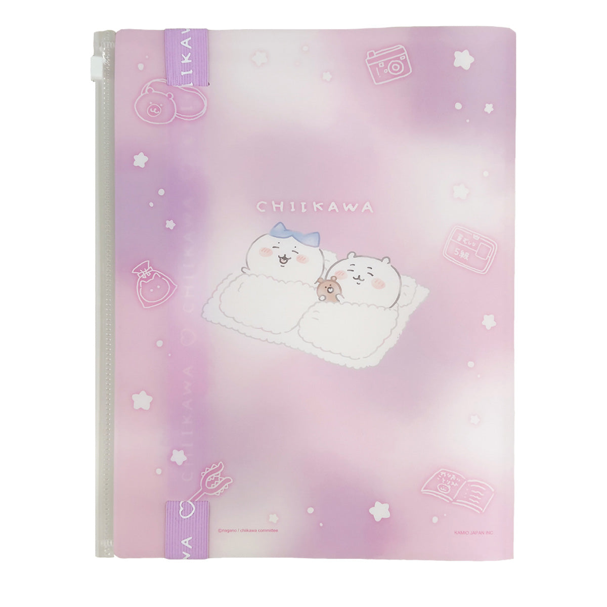 ちいかわ ロゴテープ付き6Pクリアファイル(ふわふわおやすみ)