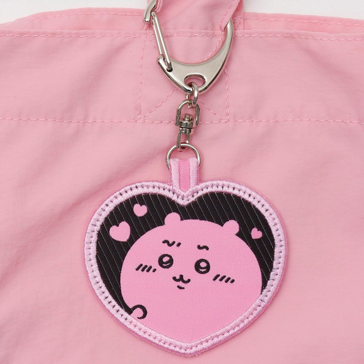 Chiikawa Embroidered ToteBag Chiikawa Heart Pink (with embroideryKey ring)
