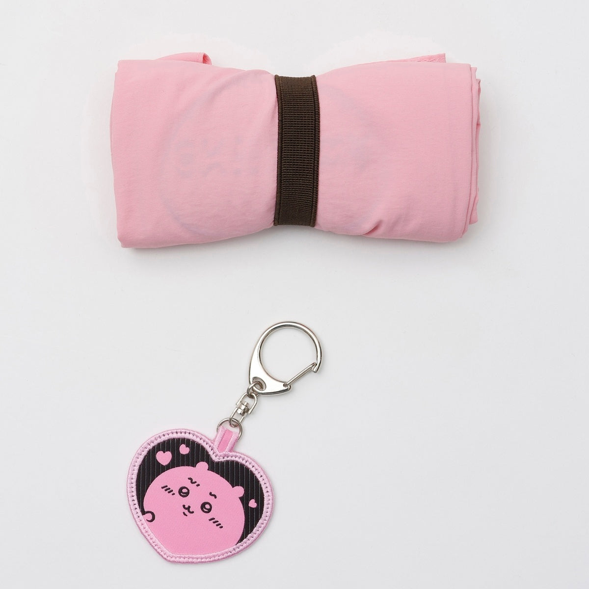 Chiikawa Embroidered ToteBag Chiikawa Heart Pink (with embroideryKey ring)