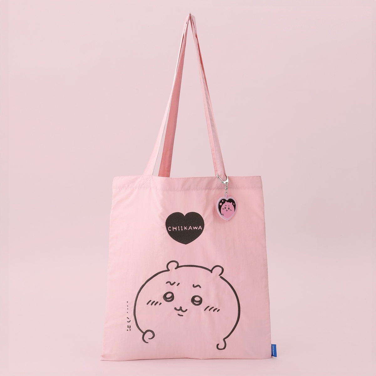 Chiikawa Embroidered ToteBag Chiikawa Heart Pink (with embroideryKey ring)