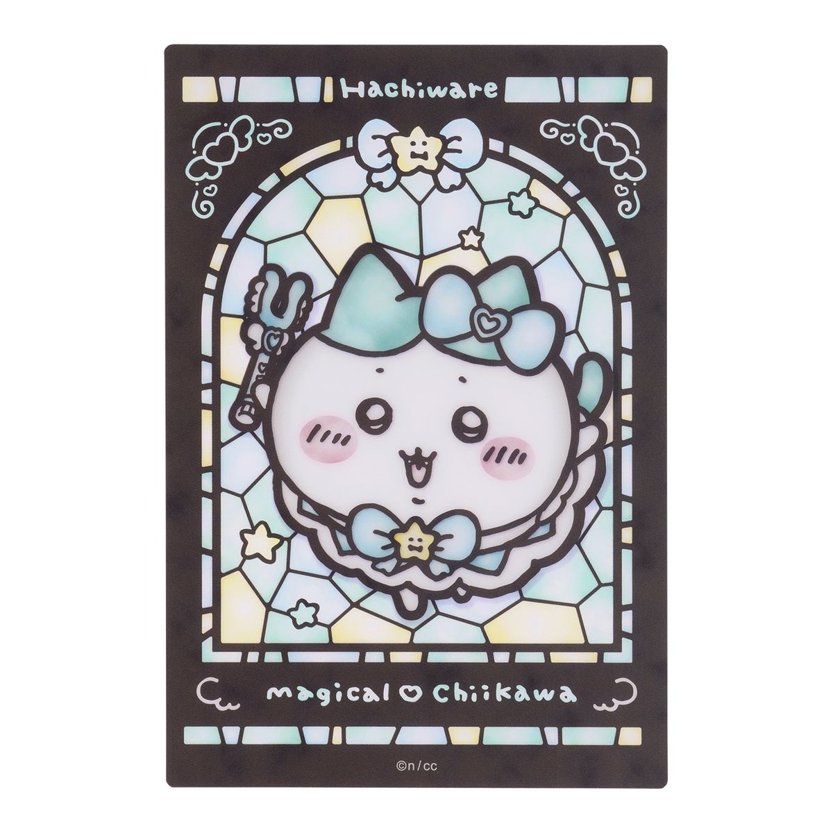 Chiikawa Magical Chiikawa Stained Glass Style Clear Card (Hachiware)