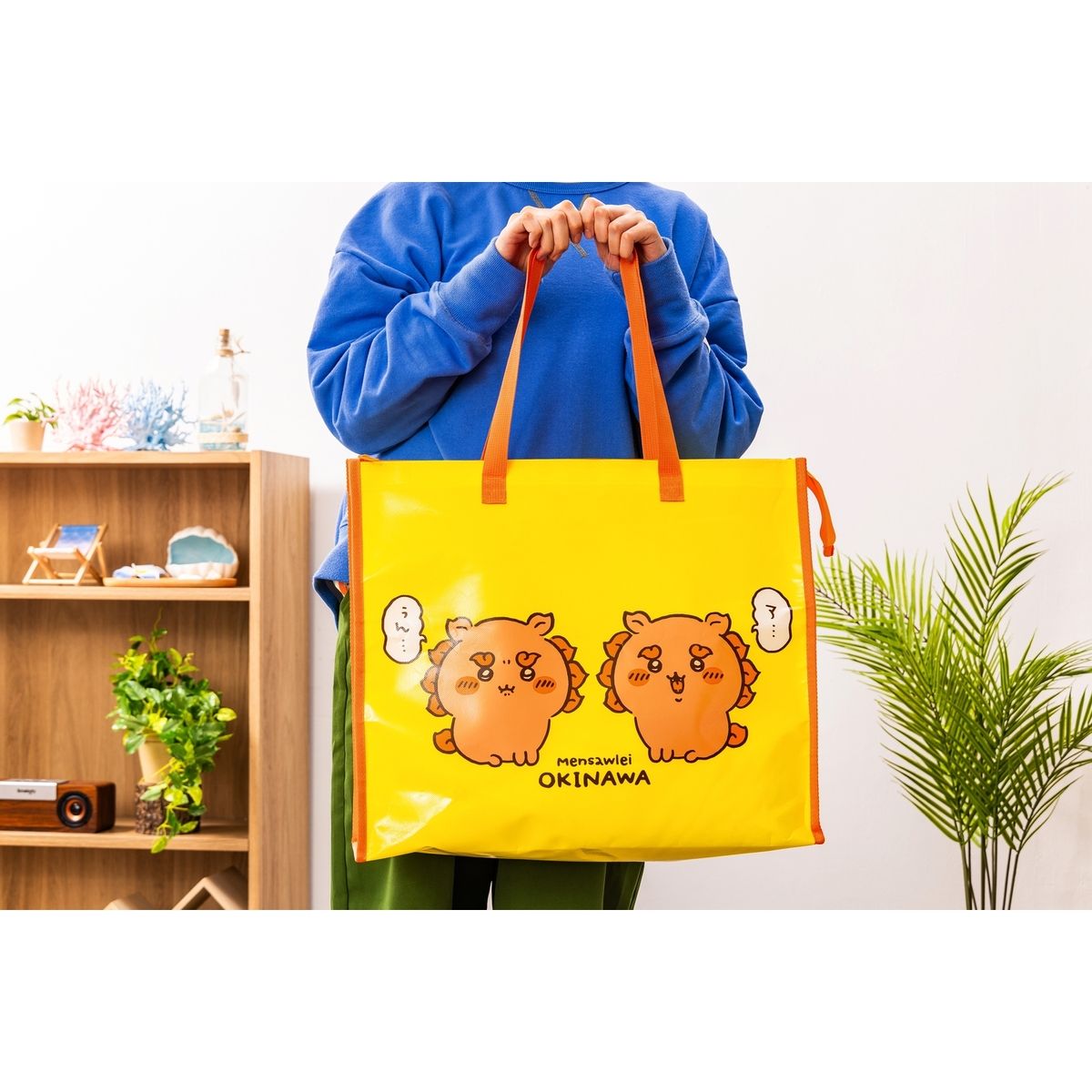 ちいかわ シーサーのおみやげやさん おみやげバッグ(ア・・・ぅん・・・)