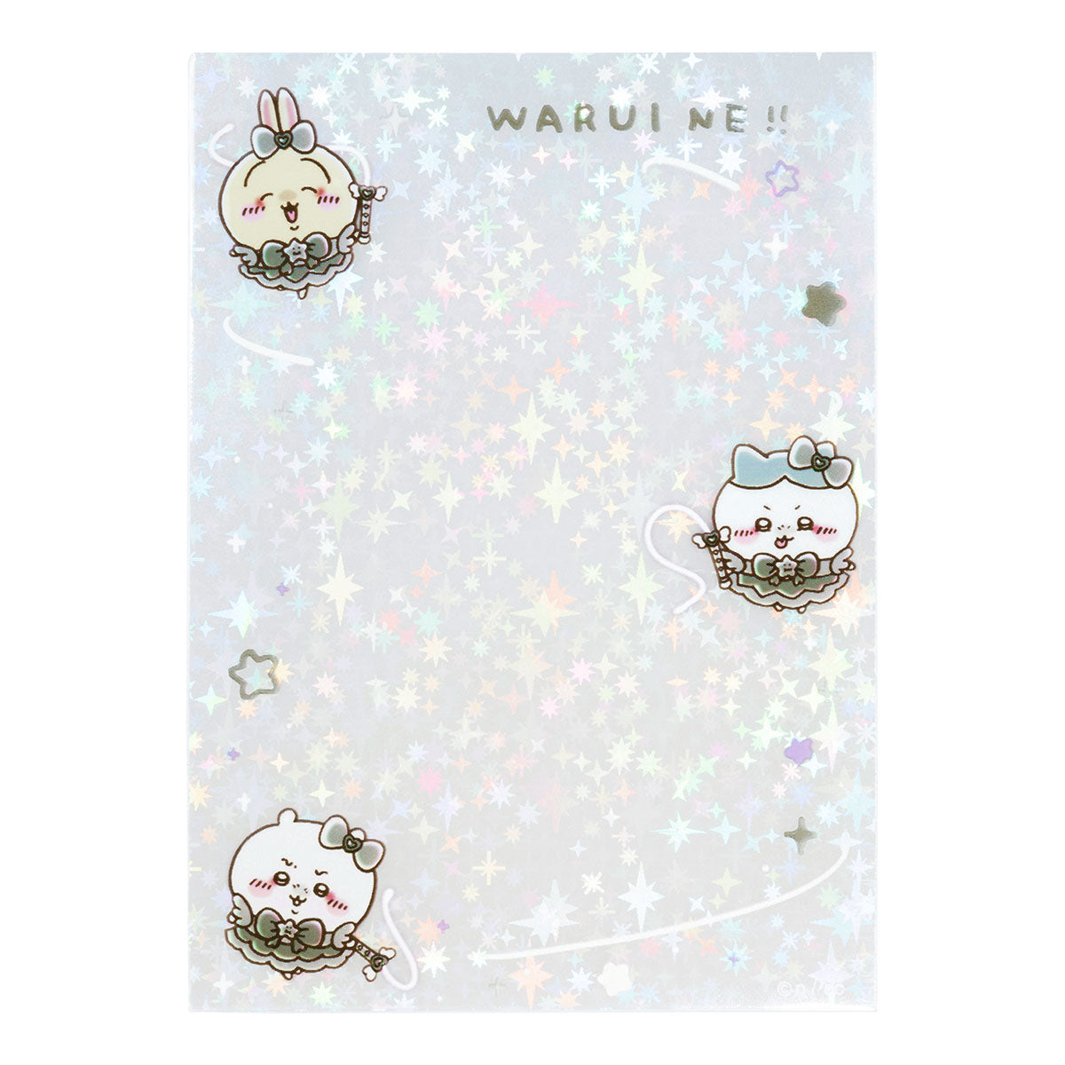 ちいかわ まじかるちいかわ ミニフォトが入るサイズのきらきらクリアスリーブ(悪いバージョン)