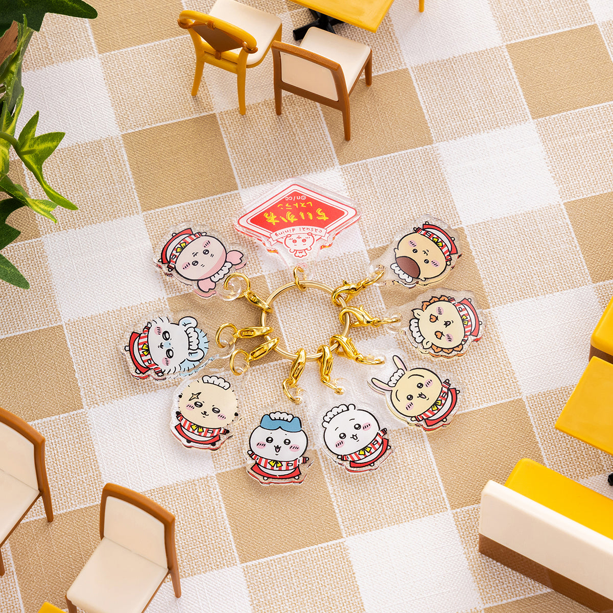 Chiikawa Chiikawa Restaurant Hall Staff Gathering Acrylic Charm