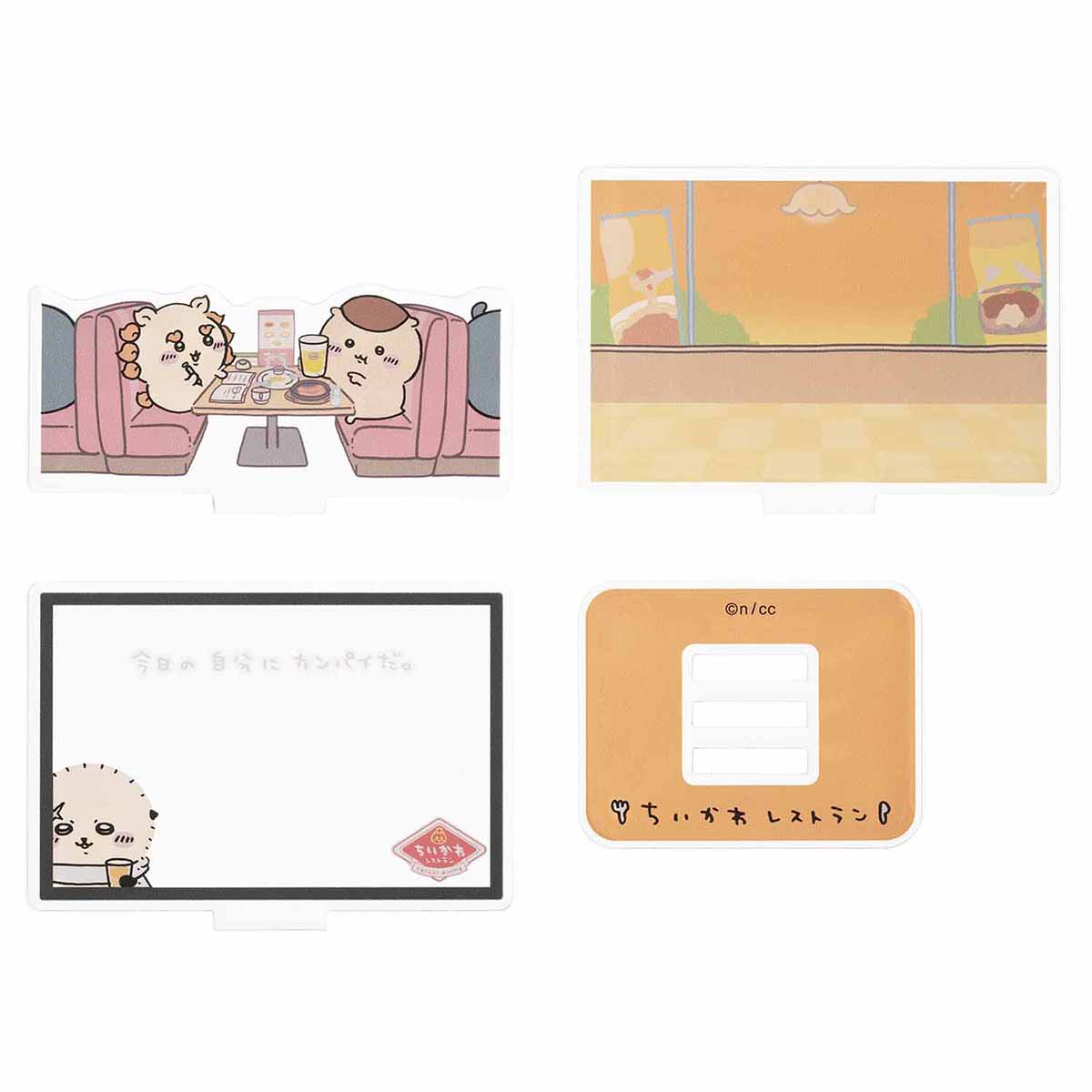 Chiikawa Chiikawa Restaurant Layer Acrylic Stand (Cheers to Myself Today)