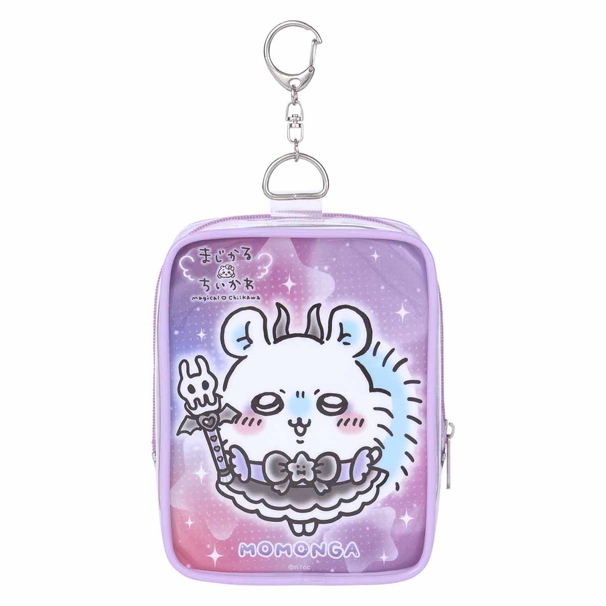 ちいかわ 超まじかるちいかわ マスコットも入る!クリアポーチ(モモンガ)