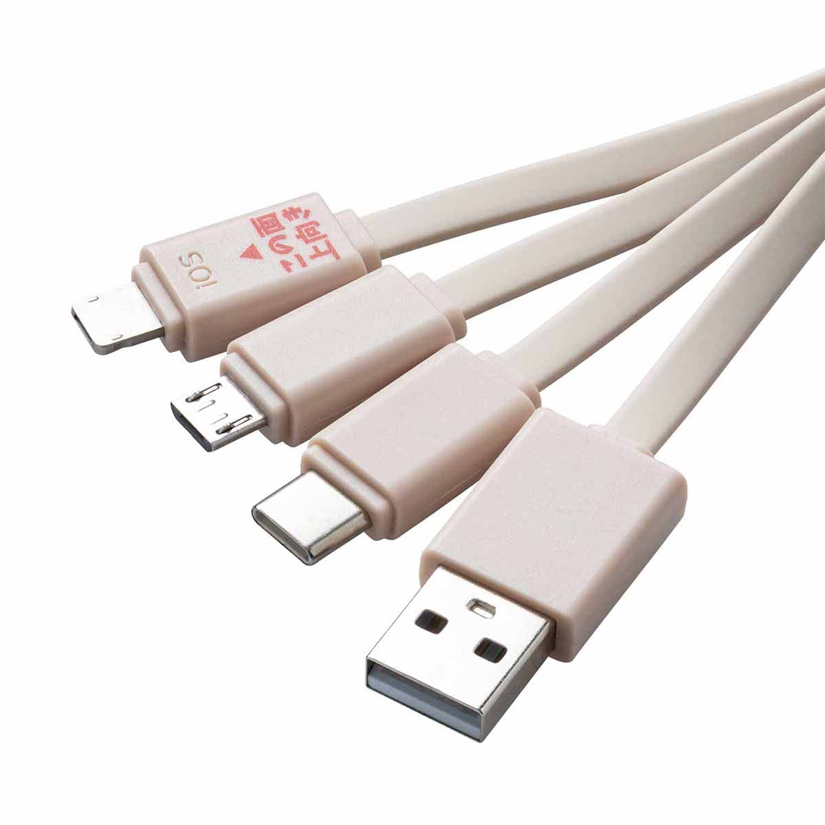 吉伊卡哇 臉部多功能充電線(海獺)