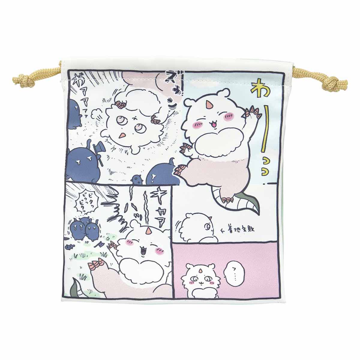 Chiikawa Excited to Go Out! Perfect Size Drawstring Bag (Anoko)