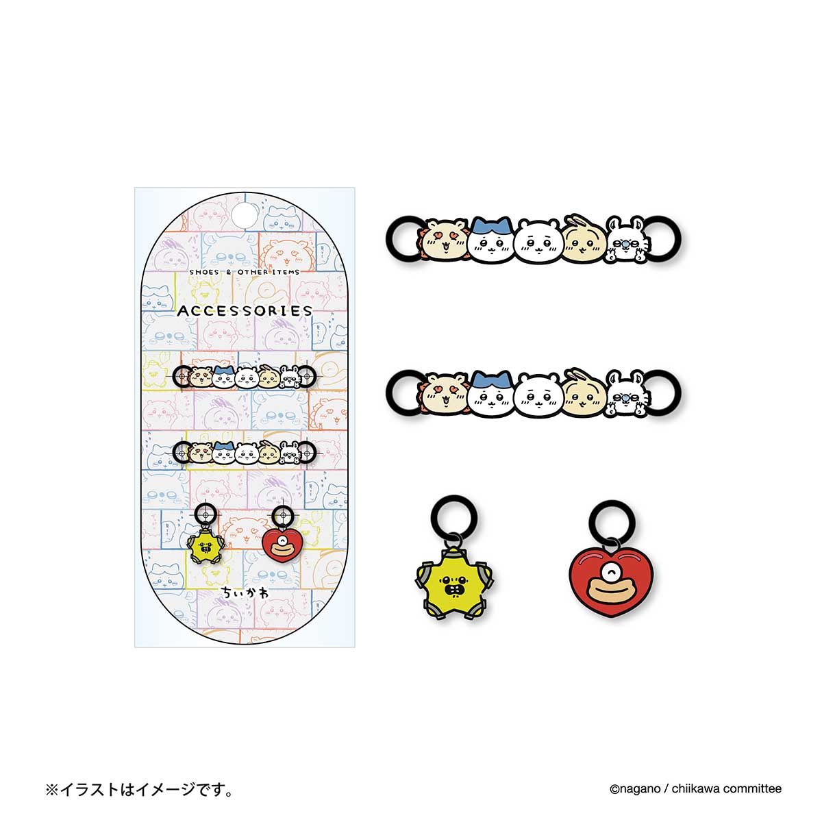 Chiikawa Shoe Accessories (Faces Full)
