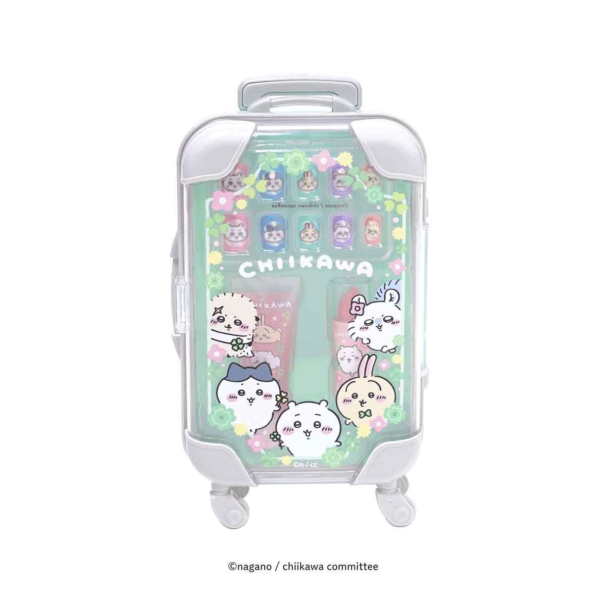 ちいかわ ミニキャリーケース メイクセット(ミントグリーン)