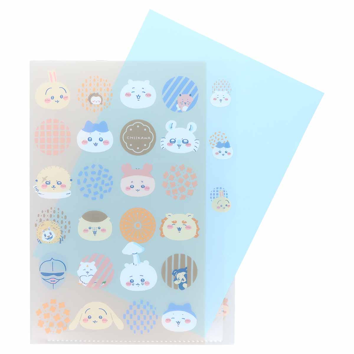 ちいかわ ダイカットクリアファイル5P(おかお)