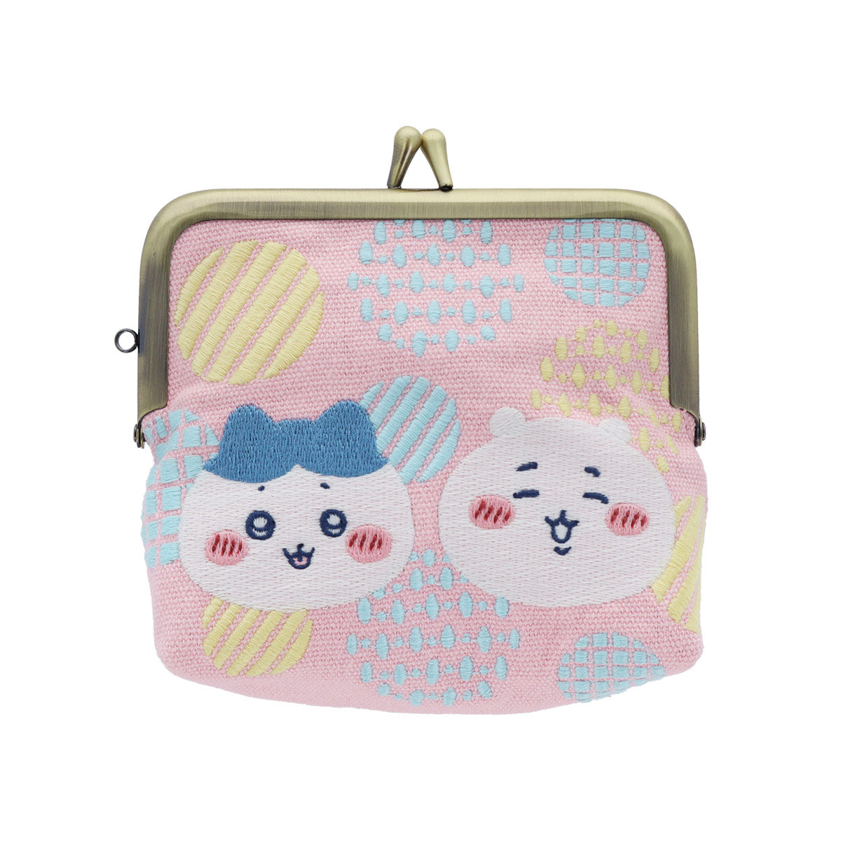 ちいかわ 畳刺繍がま口ミニポーチ(ちいかわ&ハチワレ)