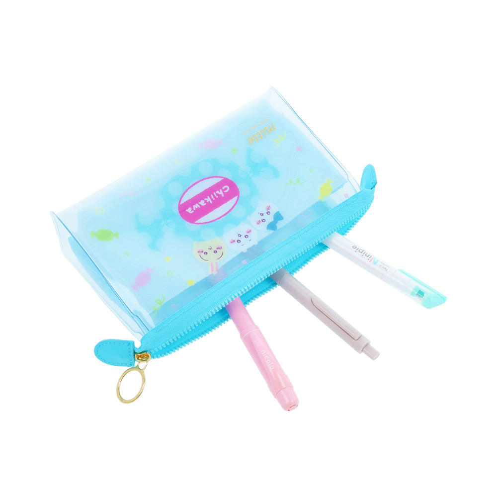 치이카와 폭이 있는 클리어 파우치 mitte (치이카와 & 하치와레 & 우사기)