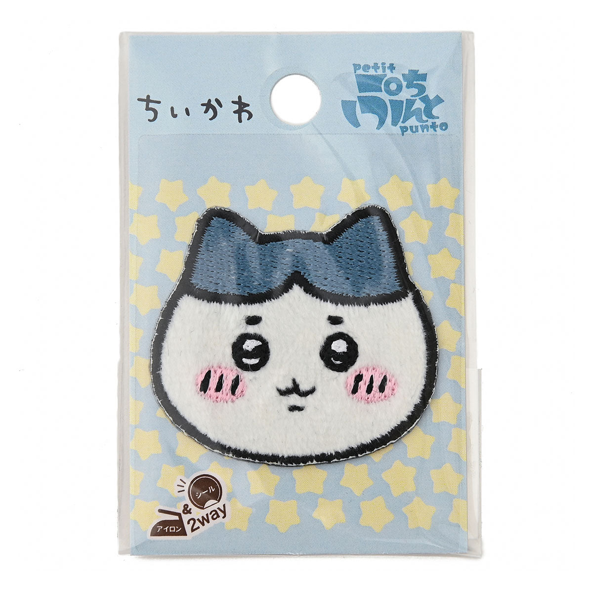 Chiikawa Embroidered Boa Patch (Hachiware Face)