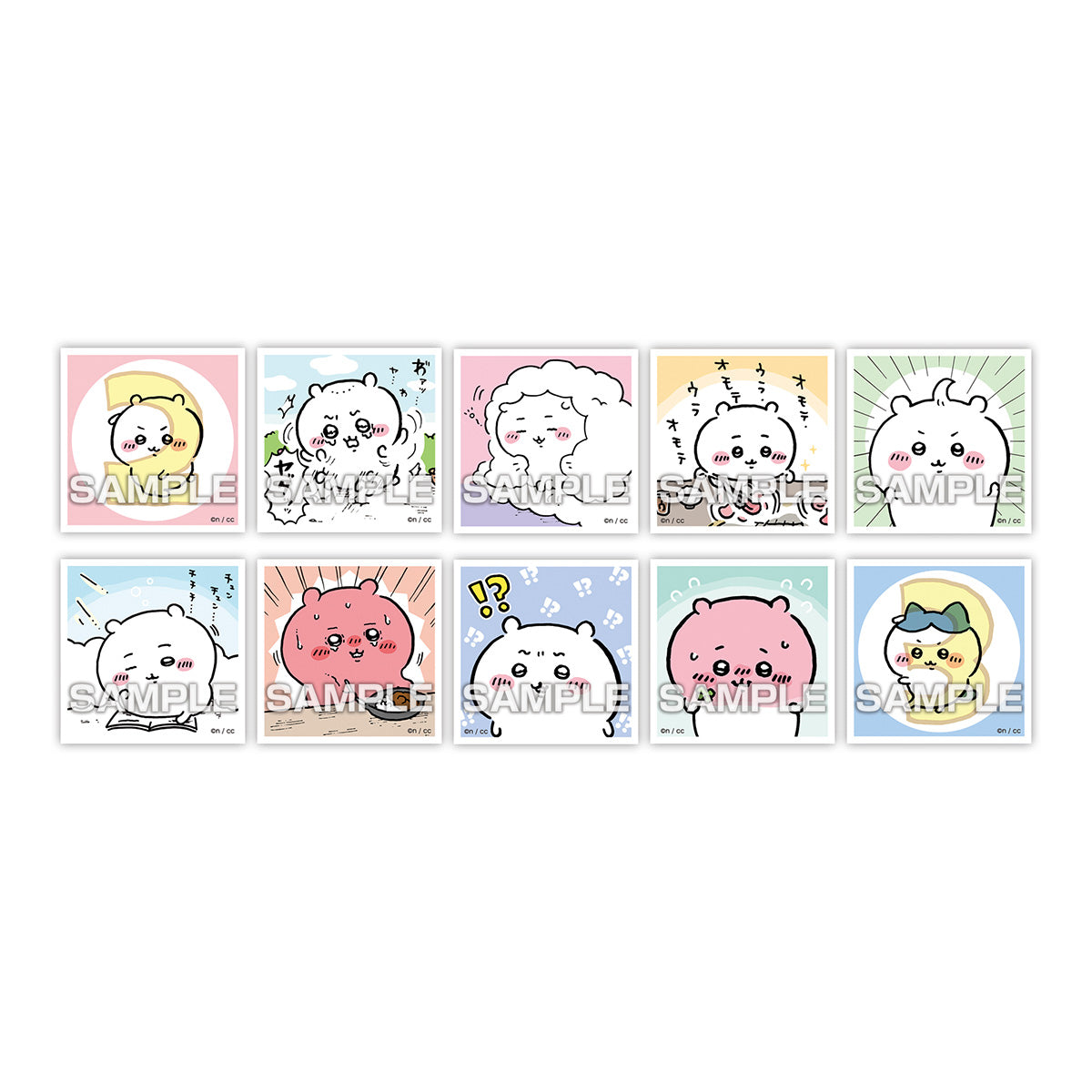 Chiikawa Collectible Sticker Gum 2 (All 50 Types) 1 Box, 20 Packs