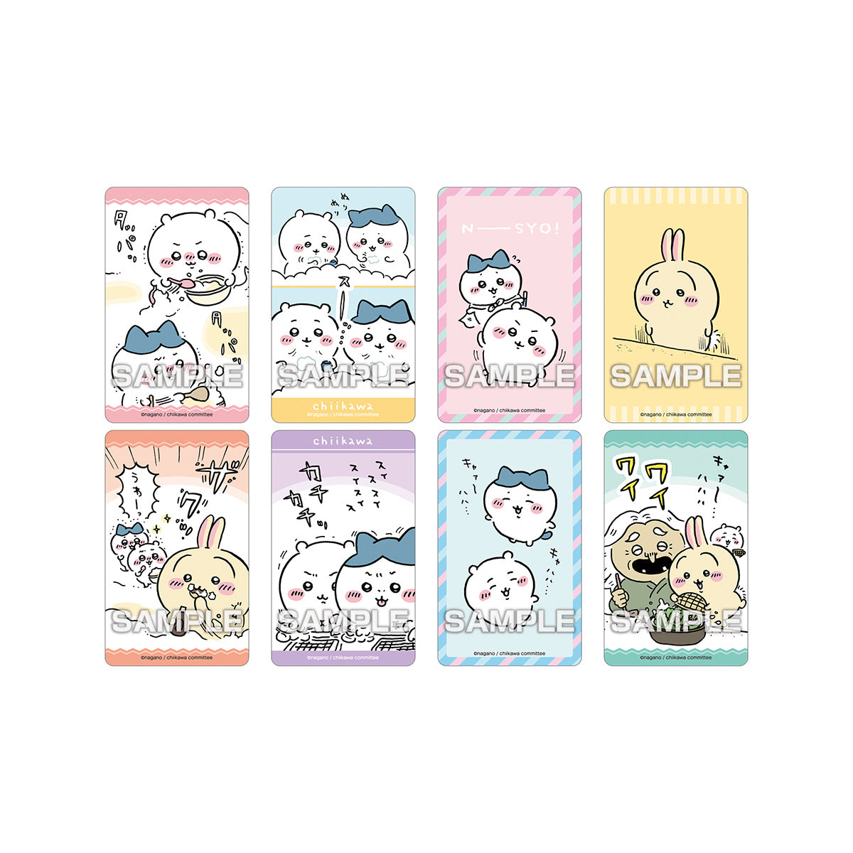 Chiikawa Deco Sticker 3 with Gum (36 types total) 1 Box, 20 Packs