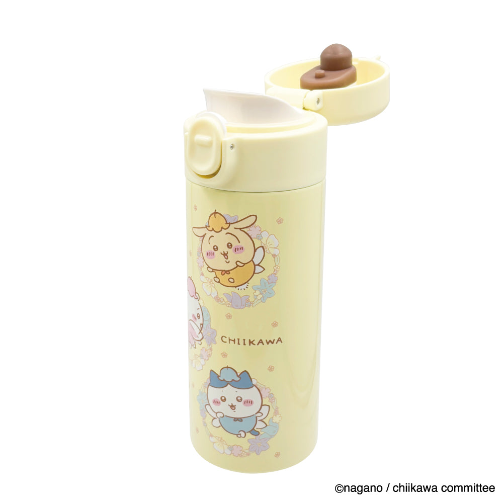 吉伊卡哇 一鍵式不鏽鋼水壺 350ml(花仙子)