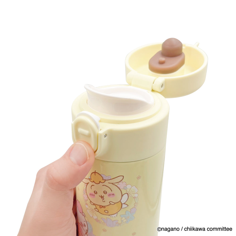 吉伊卡哇 一鍵式不鏽鋼水壺 350ml(花仙子)
