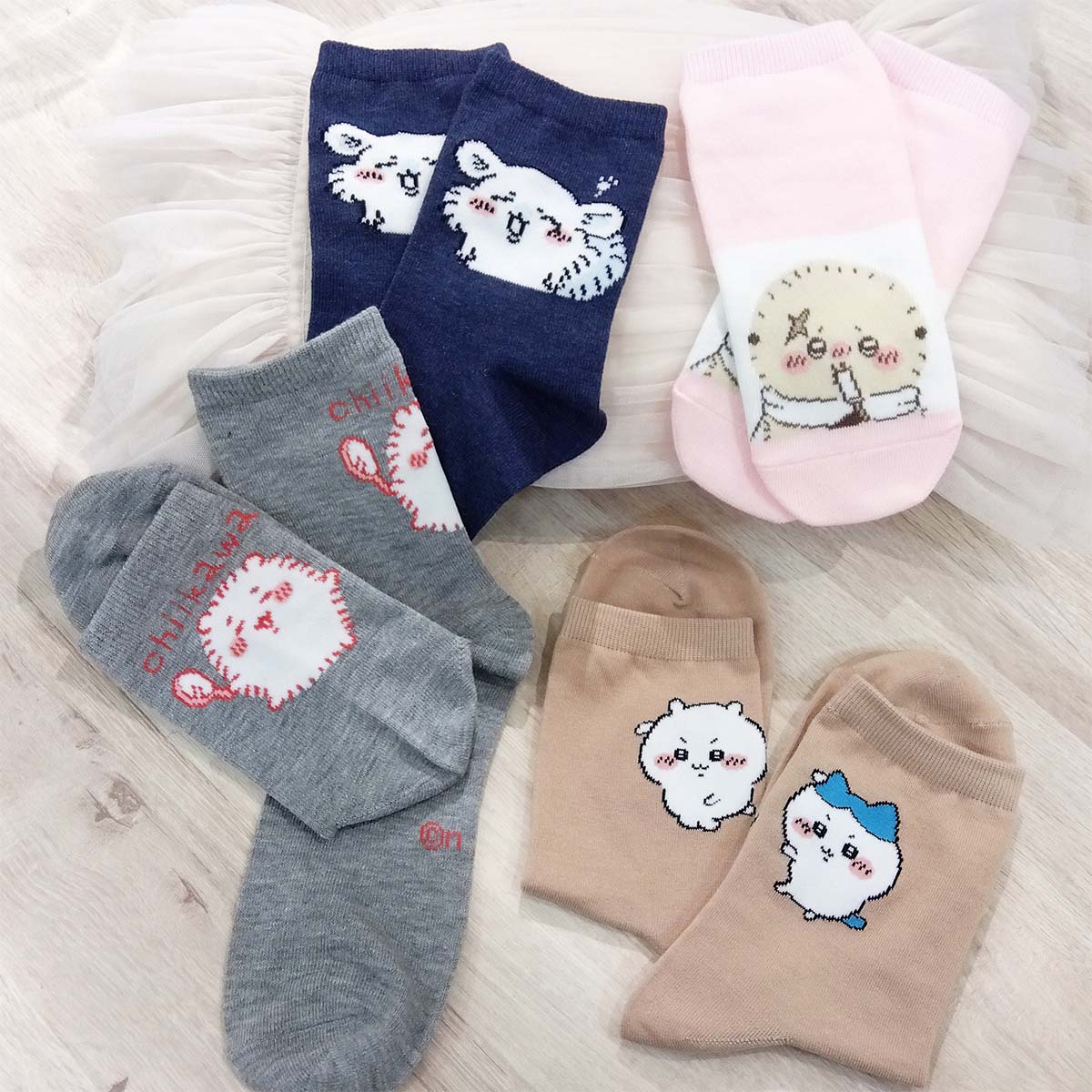치이카와 스니커즈 길이 삭스 (랏코 아이스) 여성용