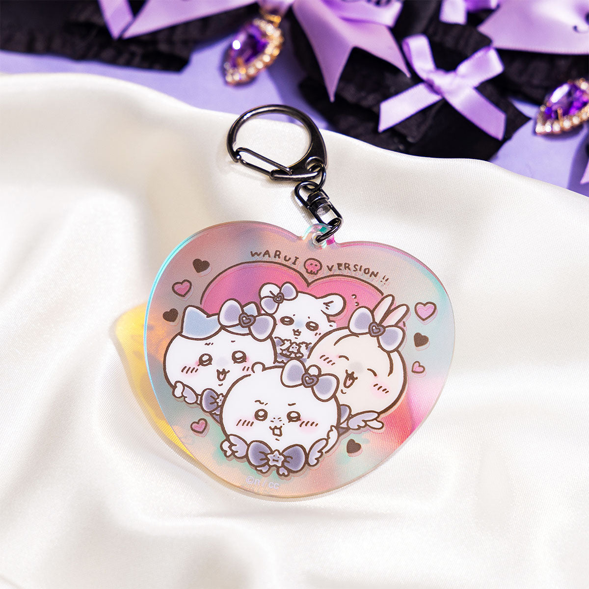 Chiikawa Magical Chiikawa Evil Version Aurora Acrylic Keyholder
