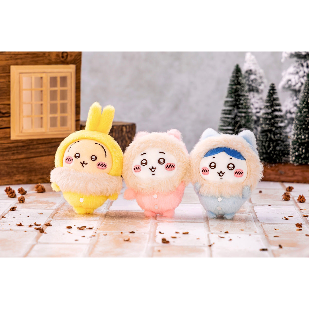 ちいかわ フッサフッサなパジャママスコット(ハチワレ)
