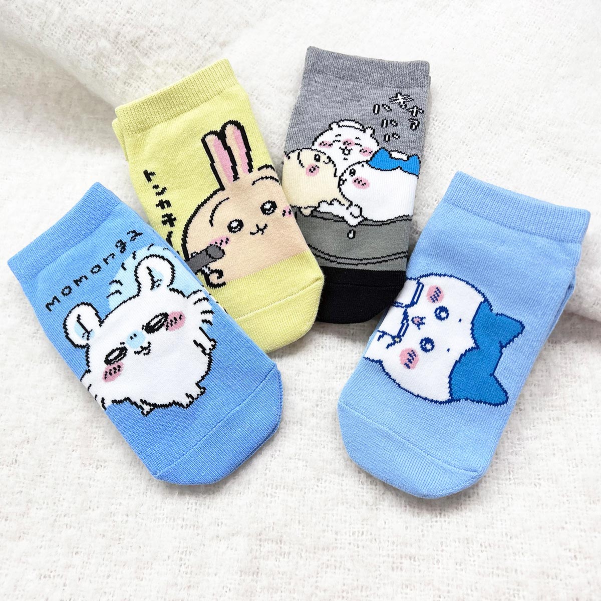 ちいかわ スニーカー丈ソックス(うさぎループ) キッズ用