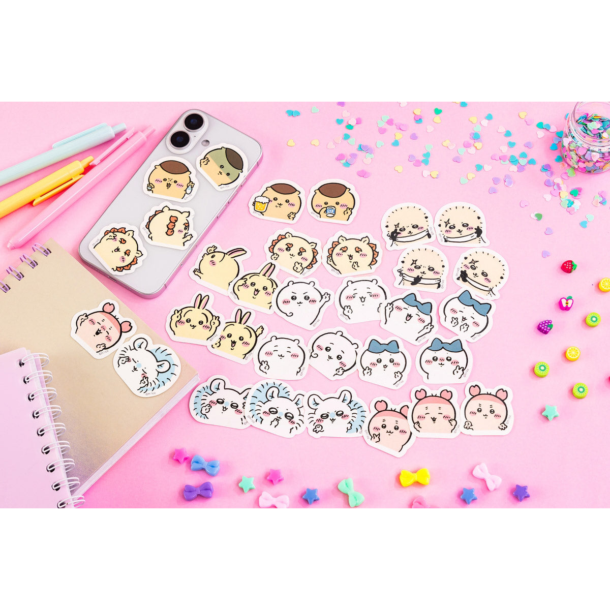 Chiikawa 4-Piece Mini Sticker Set (Peace Momonga)