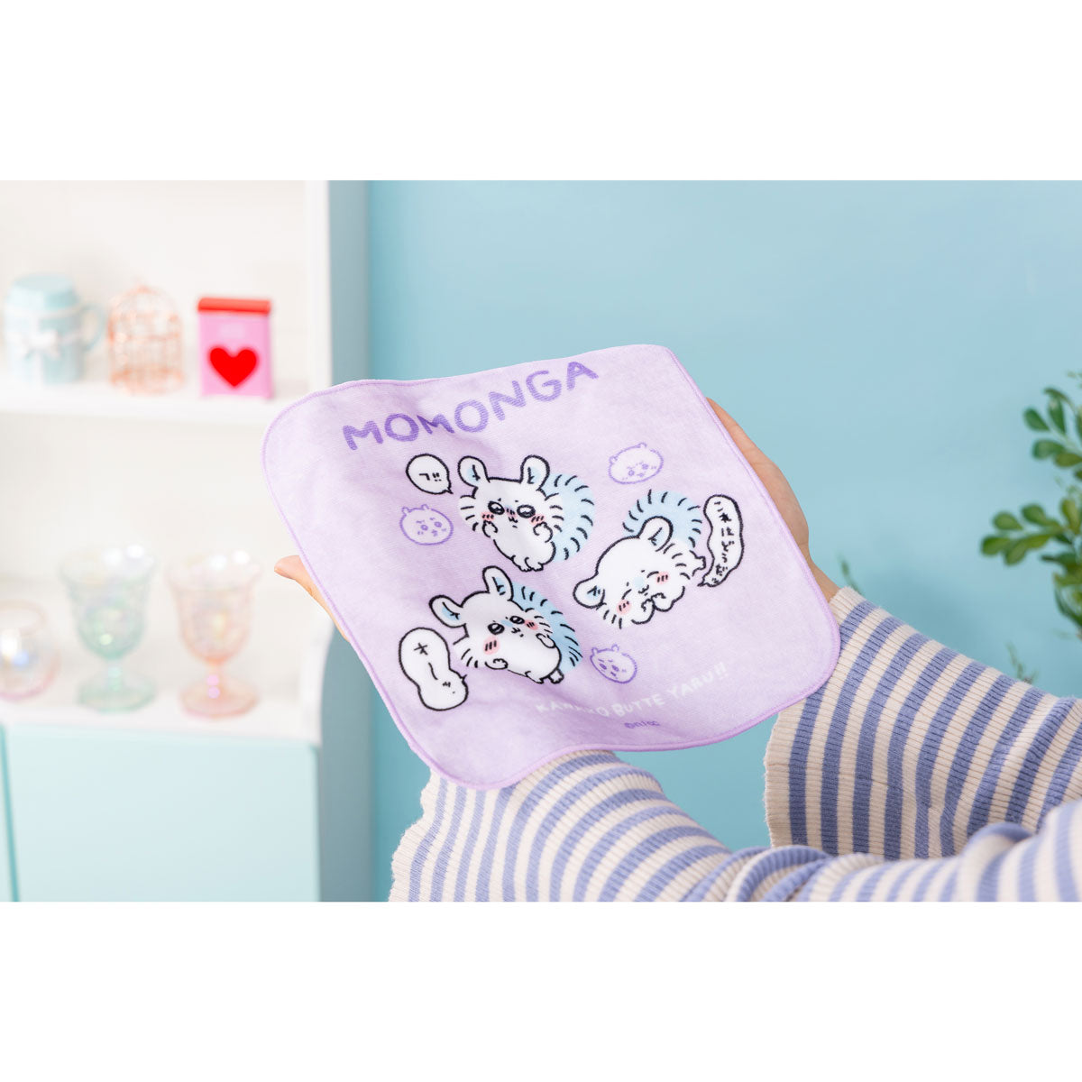 Chiikawa Large Hand Towel (KAWAIKO BUTTE YARU!!)