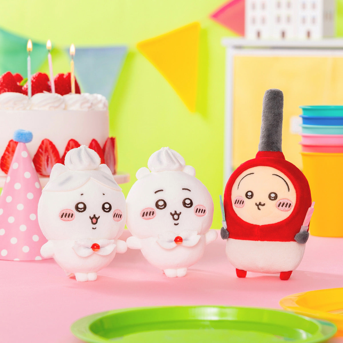 ちいかわ ホイップ誕生日なマスコット(ハチワレ)
