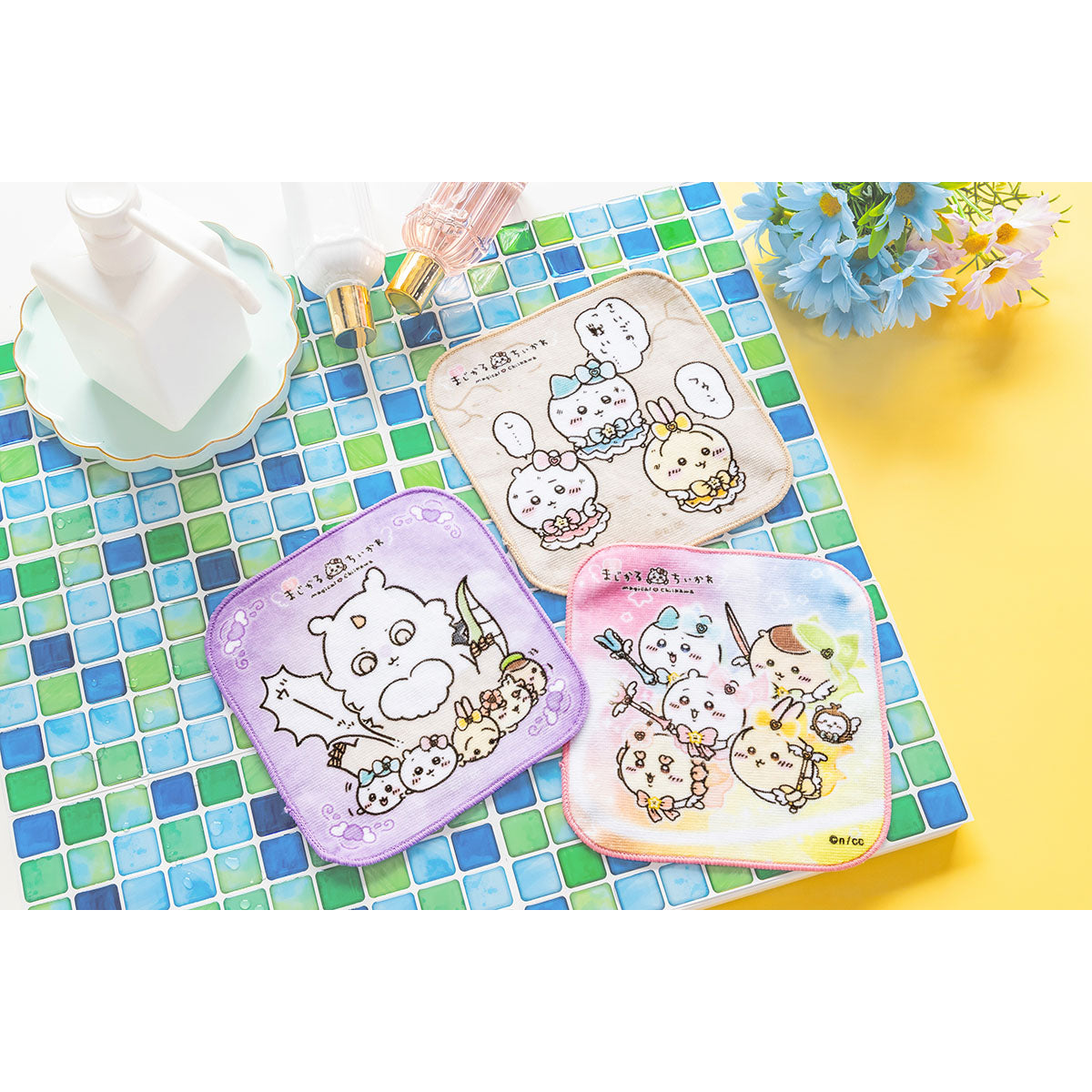 ちいかわ 超まじかるちいかわ スクエア3枚セットタオル