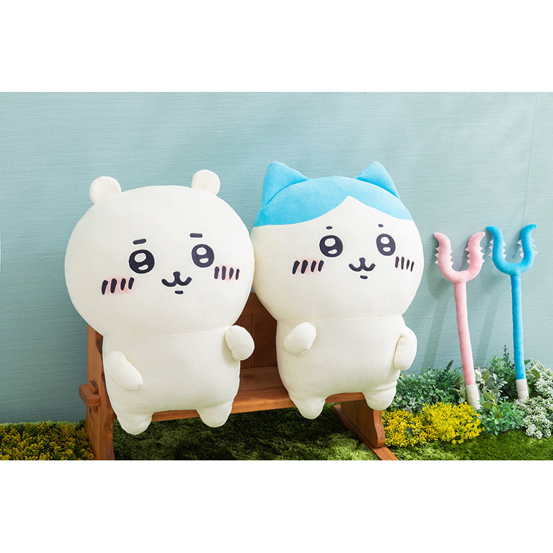 【予約終了】ちいかわ 討伐棒をもった特大ぬいぐるみ(ちいかわ+ハチワレ)【2体セット】(二次受注)※特典缶バッジなし/2倍送料【8月上旬より順次発送予定】【クレジットカード決済のみ可】【他の予約商品・通常商品と同時購入・配送希望日指定不可】【キャンペーン対象外】
