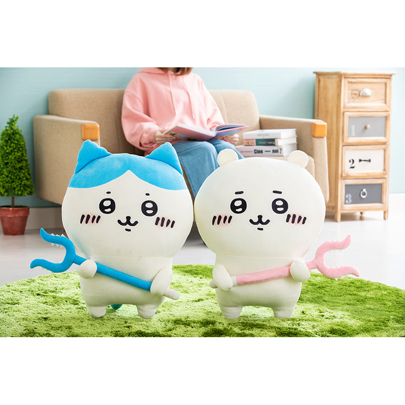 【予約終了】ちいかわ 討伐棒をもった特大ぬいぐるみ(ちいかわ+ハチワレ)【2体セット】(二次受注)※特典缶バッジなし/2倍送料【8月上旬より順次発送予定】【クレジットカード決済のみ可】【他の予約商品・通常商品と同時購入・配送希望日指定不可】【キャンペーン対象外】