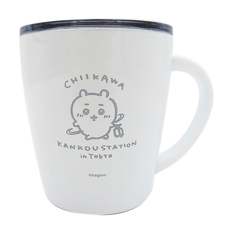 吉伊卡哇 蓋子不鏽鋼馬克杯(吉伊卡哇觀光)
