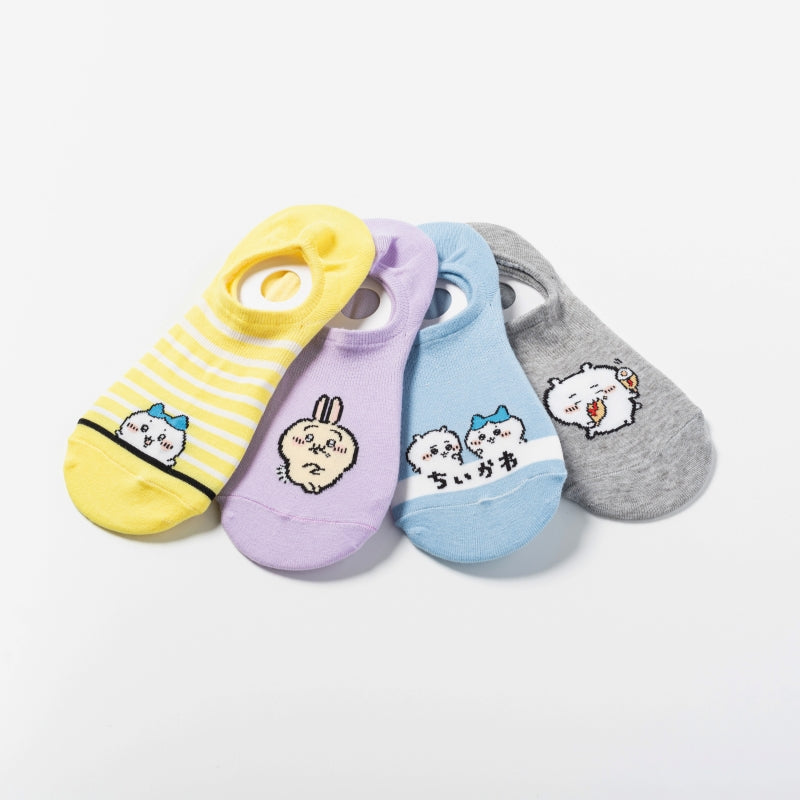 Chiikawa Cocopita Sneaker Length Socks (Usagi Arm Crossed)