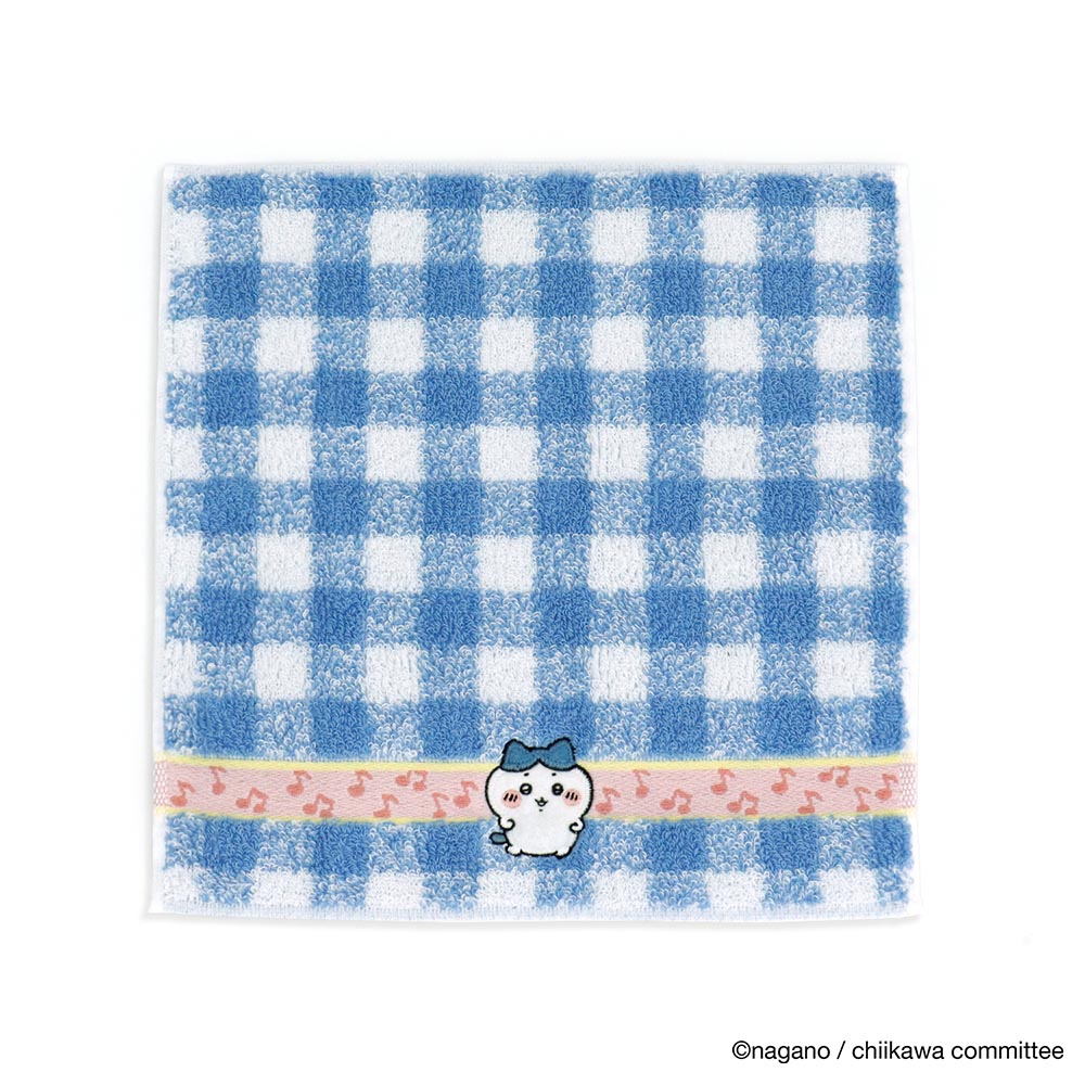 Chiikawa Towel Handkerchief (Music Note Blue)