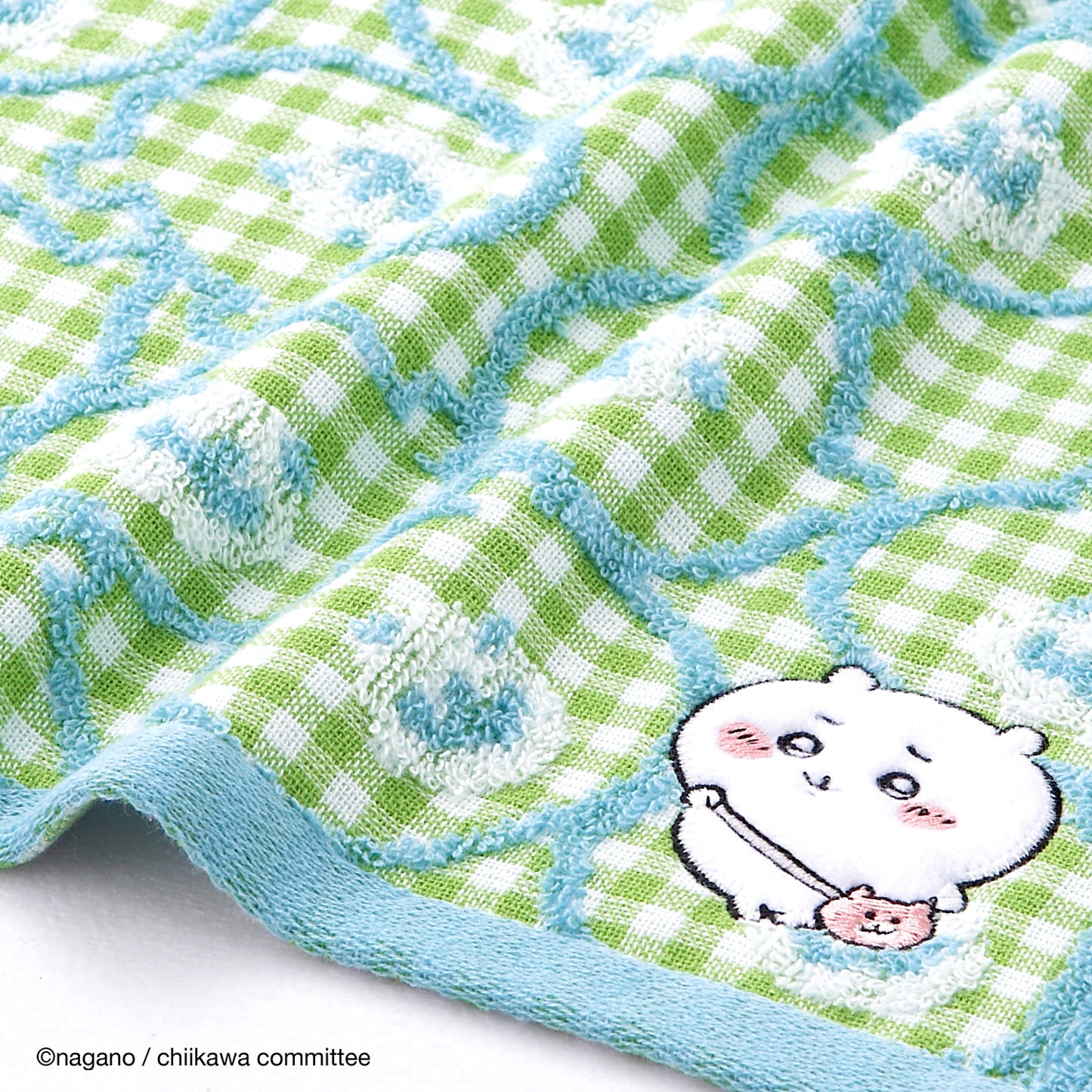 ちいかわ フェイスタオル(ポシェット グリーン)